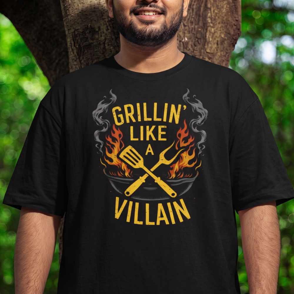 grilling like a villain tshirt grilling like a villain tshirt