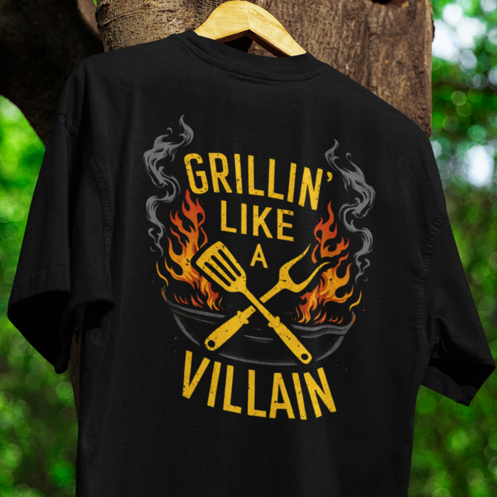 grilling like a villain tshirt grilling like a villain tshirt