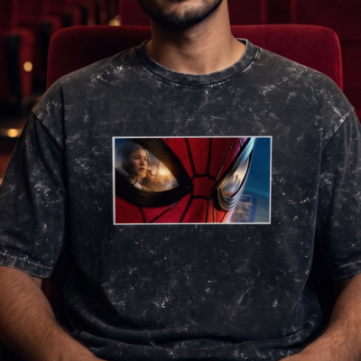 spider man acid wash tshirt