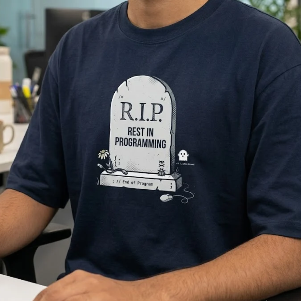 Rest In Programming Oversized Developer T-Shirt Rest In Programming Oversized Developer T-Shirt