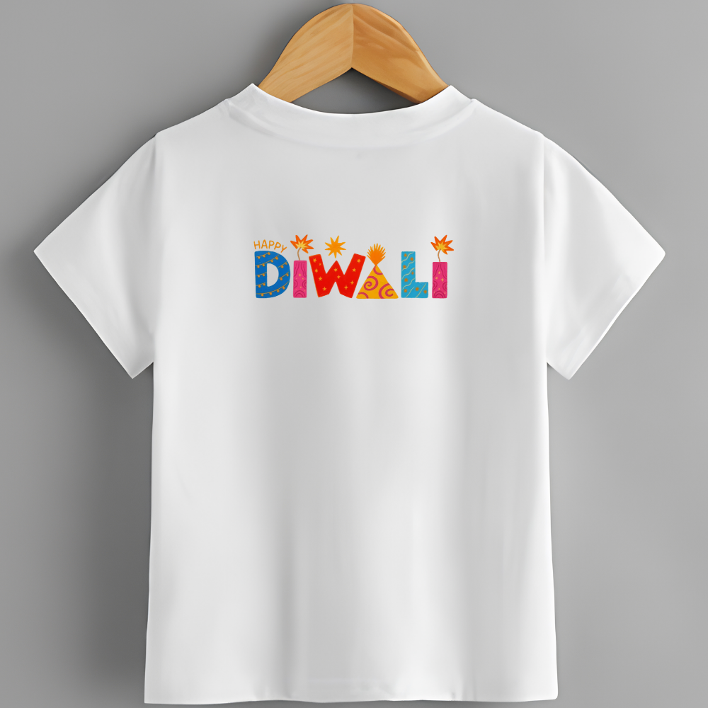 happy diwali kids tshirt