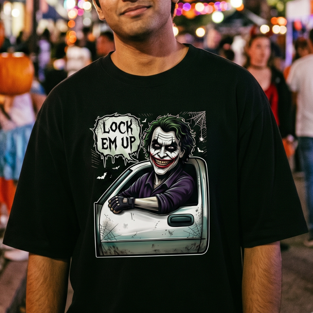lock em up joker tshirt lock em up joker tshirt